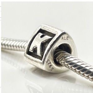 Letter K Pandora charm
